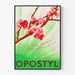Póster vintage florido La vida renace por Opostyl
