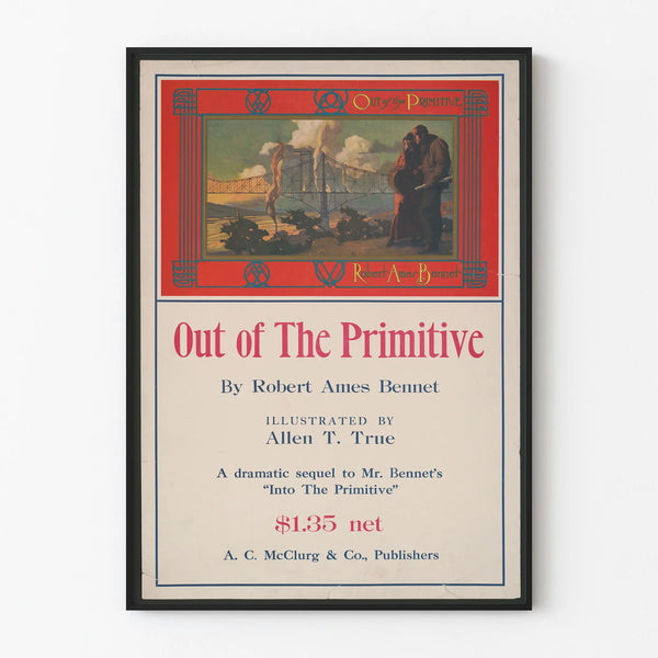 Póster vintage Out of The Primitive por Robert Ames Bennet