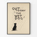 Minimalist poster Out to Day the Wet Dog