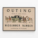 Póster vintage Outing Midsummer Number por Caspar Whitney — cuadro enmarcado en la pared