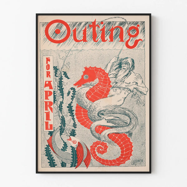 Póster vintage Salida para abril decoración original y decorativa