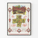 Póster vintage Overwinningsspel Strijd Zonder Bloed