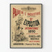Póster del Palacio de la Industria - 2a Exposición Internacional 1890