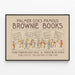 Vintage Poster of Palmer Cox's Famous Brownie Books — framed artwork on a wall