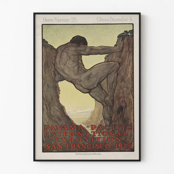 Póster vintage Exposición Internacional Panama Pacific 1915 San Francisco