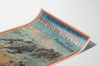 Vintage poster Panorama Marigny Battle of Buzenval by Poilpot & Jacob