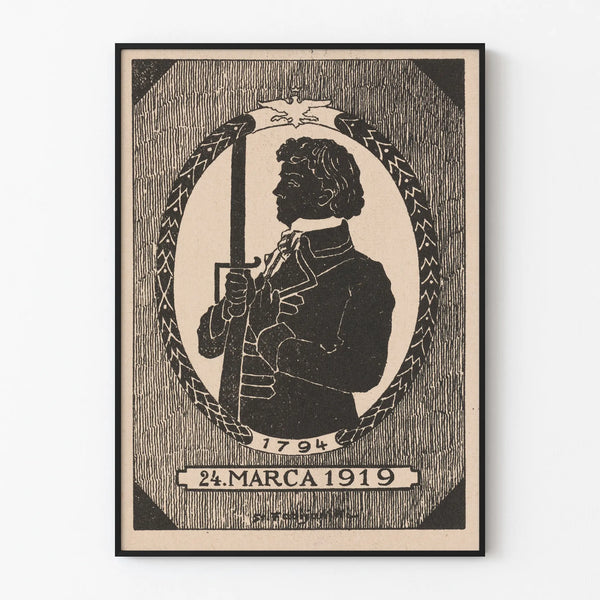 Commemorative poster for the 125th anniversary of Tadeusz Kościuszko's oath