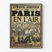 Póster Circo de Invierno París en el Aire vintage