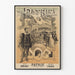 Póster vintage Gran Ópera Patria de Sardou, Gallet y Paladilhe