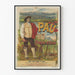 Póster vintage de la estación de invierno de Pau, climatización sedante, Europa
