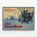 Póster vintage "Pave the Way to Victory" Compra de obligaciones de victoria — cuadro enmarcado en la pared