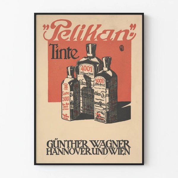 Vintage Pelikan Ink Poster - Retro Wall Decoration Pelikan Ink