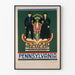 Decorative Poster of Costumes and Crafts of the Germans of Pennsylvania