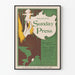 Póster vintage Philadelphia Sunday Press 1896