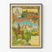 Póster vintage de los castillos de Pierrefonds, Compiègne y Coucy