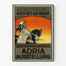 Póster vintage de exposición austríaca Adria 1913
