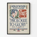 Póster vintage de teatro Hollywood Playhouse Prólogo a la gloria