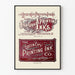 Vintage Poster Queen City Printing Ink Co. Bright Red