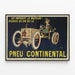 Póster vintage publicitario de neumático Continental — cuadro enmarcado en la pared