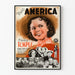 Póster vintage Miss América con Shirley Temple