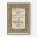Vintage Botanical Wall Poster Vragen van den Dag