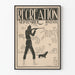 Póster vintage caza recreación septiembre
