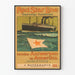 Póster vintage de Red Star Line - Travesía Amberes-América