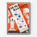 Póster vintage sueco de acondicionamiento físico y pérdida de peso