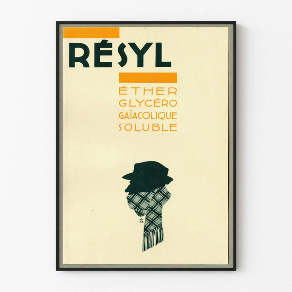 Vintage Résyl Poster - Textured Wall Decoration Poster