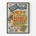 Póster vintage musical 'Revue of Revues' Santa Bárbara 1937
