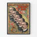 Póster vintage de retratos ilustrados de Ringling Bros