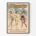 Póster vintage de Ringling Bros - Estrellas de la acrobacia aérea femenina
