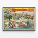 Póster vintage de los Espectáculos más Grandes del Mundo de Ringling Bros - Decoración mural animalística — cuadro enmarcado en la pared