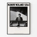 Póster de Robert Noland, pianista estadounidense en blanco y negro