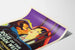 Póster vintage Rosa del Oeste Dorado - Decoración mural retro