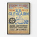 Póster vintage de teatro Glencairn por Eugène S.S. O'Neill