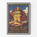 Póster vintage de la estación termal y turística de Salies de Béarn