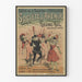 Póster vintage Gran Baile de Máscaras Charleroi Sociedad el Futuro