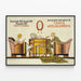 Póster Vintage Exposición Anual de Alfombras y Muebles — cuadro enmarcado en la pared