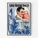 Póster vintage de San Francisco con Clark Gable y Jeanette MacDonald