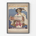 Póster vintage de sanatorio para enfermedades de pecho en Zakopane