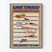 Póster vintage Save Timber Bois de Guerre