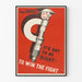 Vintage Poster Says Mike: It Must Be Fair to Win the Battle