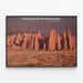 Decorative poster of the landscape Arches National Monument Utah — framed artwork on a wall