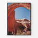 Decorative poster of the Arc de Pierre Rainbow Bridge in Utah