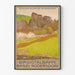 Póster vintage Schloss Burg bei Rodersdorf Birsigtalbahn Basel Rodersdorf