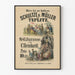 Póster vintage de Schultze y Müller en Teplitz con ilustraciones de C. Reinhardt