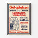 Póster vintage de exposición gigante finlandesa Väinö Myllyrinne