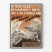 Póster vintage de salud pública sobre la lucha contra la malaria