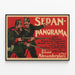 Póster vintage de sedán panorámico en la estación Alexanderplatz — cuadro enmarcado en la pared